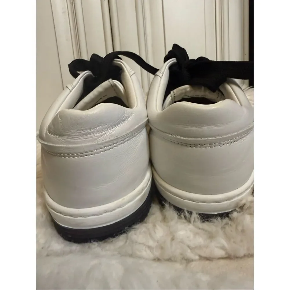 Chanel Women's Lace-Up Calfskin Low Top Sneaker Flats Shoes White 40 verified